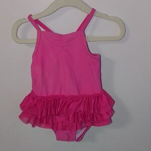 Circo Bright Pink Swimsuit with Ruffles Size 12 Month
